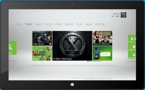 Microsoft pracuje nad Xbox Surface - połączeniem tabletu internetowego i konsoli do gier