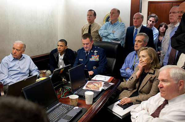 Czym według TVP zajmował się sztab Obamy podczas akcji przeciw Bin Ladenowi?