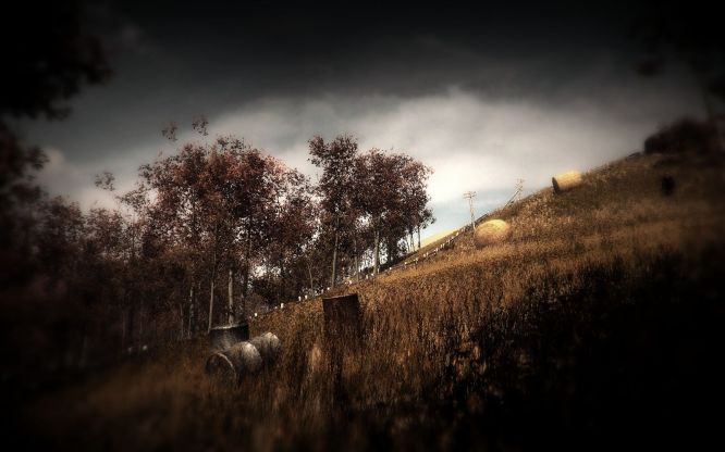 Mroczny gameplay z gry Slender: The Arrival