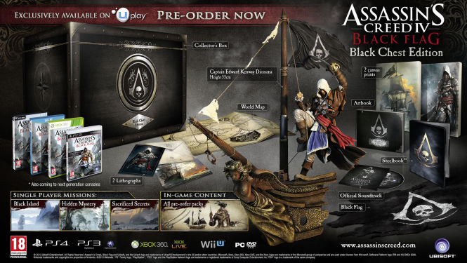 Ujawniono edycje kolekcjonerskie Assassin's Creed IV: Black Flag
