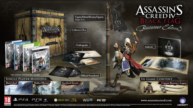Edycja Czarnej Skrzyni, Ujawniono edycje kolekcjonerskie Assassin's Creed IV: Black Flag