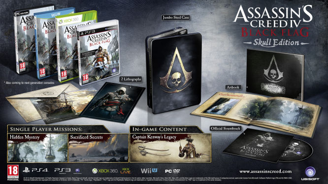 Edycja Bukaniera, Ujawniono edycje kolekcjonerskie Assassin's Creed IV: Black Flag