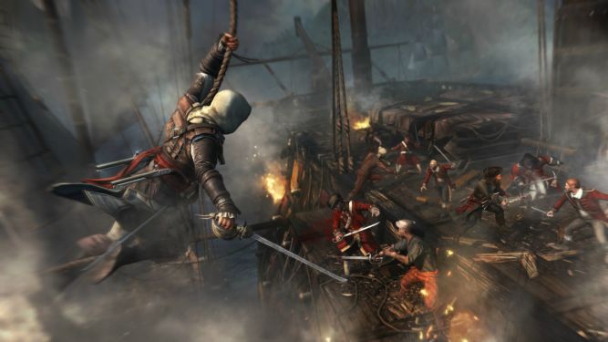 Assassin's Creed IV: Black Flag - fragmenty rozgrywki na morzu