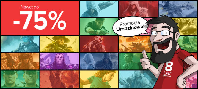 Promocja urodzinowa w sklepie gram.pl - dzień dziewiąty! Gry cyfrowe Ubisoftu taniej nawet o 75 procent!