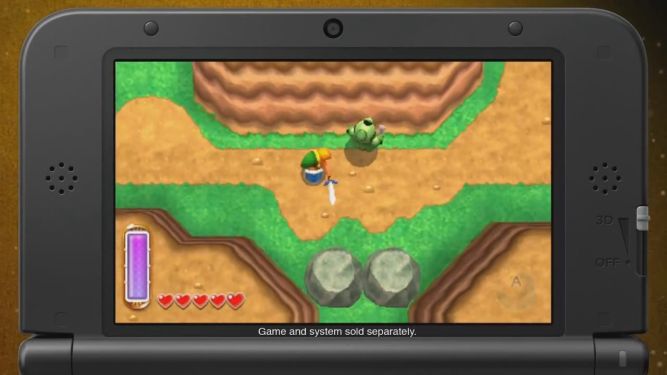 The Legend of Zelda: A Link Between Worlds dopasowany do 2DS-a; gra ma trudniejszy poziom do oblokowania