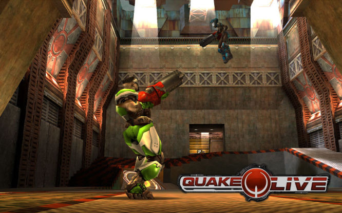 Quake Live z oddzielnym klientem gry do pobrania