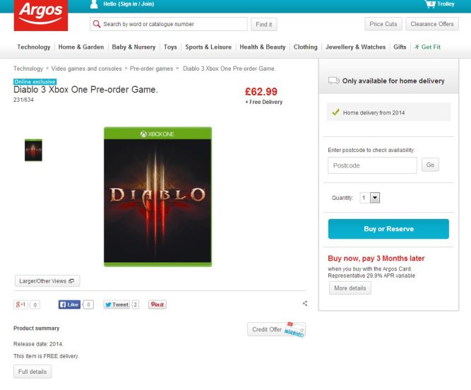 Diablo 3 widziane w wersji dla Xbox One - Blizzard odpowiada 