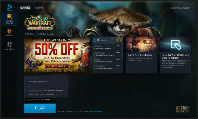 Diablo III, StarCraft II i World of Warcraft wkrótce z obowiązkową, wspólną aplikacją Battle.net