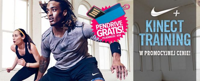 Nike+ Kinect Training w cenie 69 zł w sklepie gram.pl! Pendrive o pojemności 8 GB do każdego zamówionego egzemplarza!