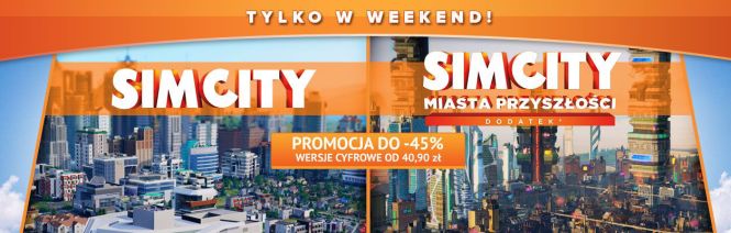Promocja w sklepie gram.pl! Wersje cyfrowe SimCity i dodatku Miasta Przyszłości taniej nawet o 45 procent!