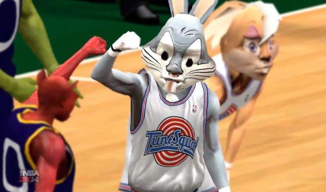 Michael Jordan, Bugs i Daffy znowu razem! Gameplay z wyjątkowego modu do NBA 2K14
