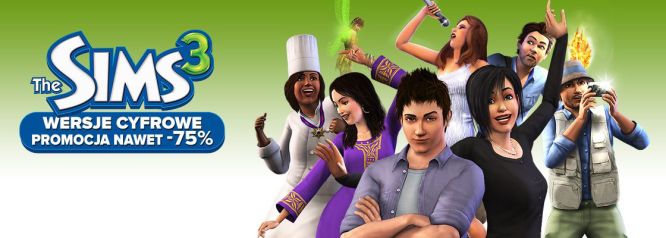 Promocja w sklepie gram.pl! The Sims 3 z dodatkami w wersjach cyfrowych taniej do 57 procent!