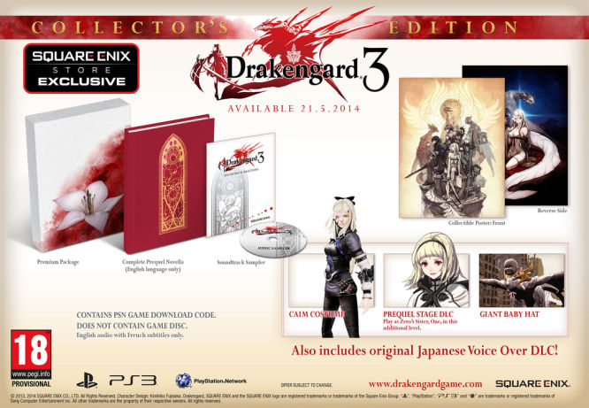 Edycja kolekcjonerska Drakengard 3 ukaże się na PS3 w Europie