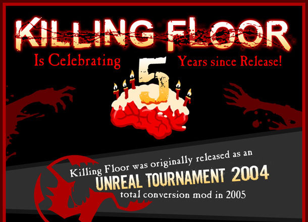 Infografika ze statystykami na piąte urodziny Killing Floor