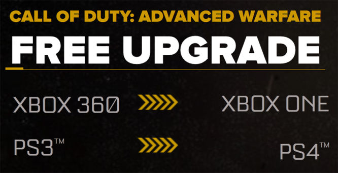 Przy zakupie Call of Duty: Advanced Warfare na starszą konsolę otrzymasz też wersję na nowszy sprzęt