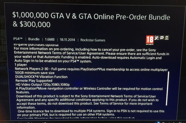 GTA V największą grą na PS4?