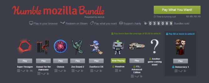 Humble Mozilla Bundle wystartowało. Teraz gry za bezcen odpalisz również w przeglądarce