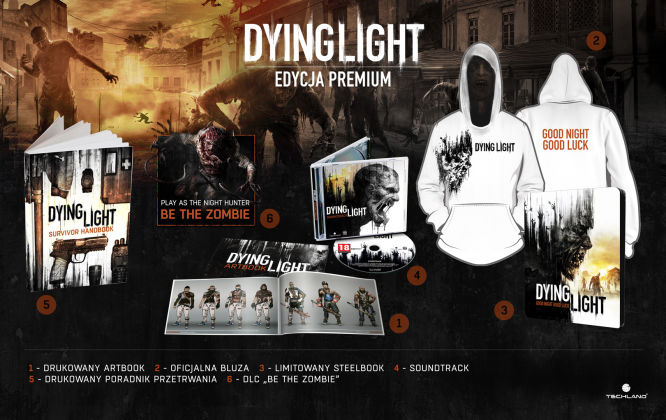 Edycja premium (cena: 199,90 zł na PC, 299,90 zł na XOne i PS4), Tylko w Polsce: aż cztery edycje Dying Light! Zobacz, jak wyglądają