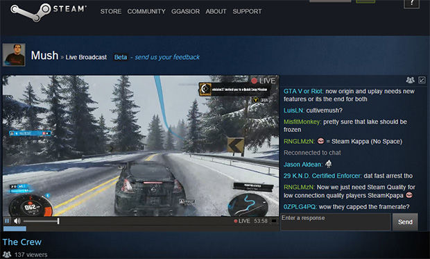 Usługa streamowania gier zadebiutowała w nowej aktualizacji do Steam