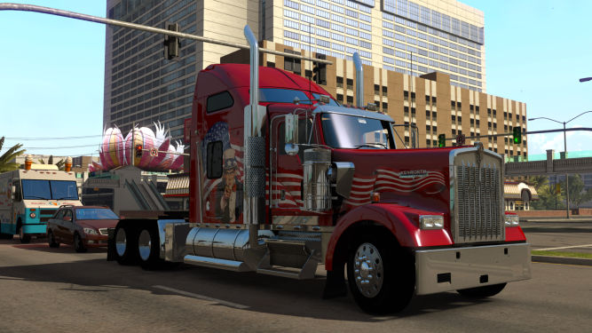 Godzinny film z wczesną wersją American Truck Simulator