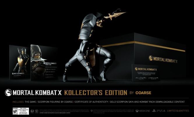 Edycja kolekcjonerska Mortal Kombat X z figurką Scorpiona dostępna tylko w wersjach konsolowych
