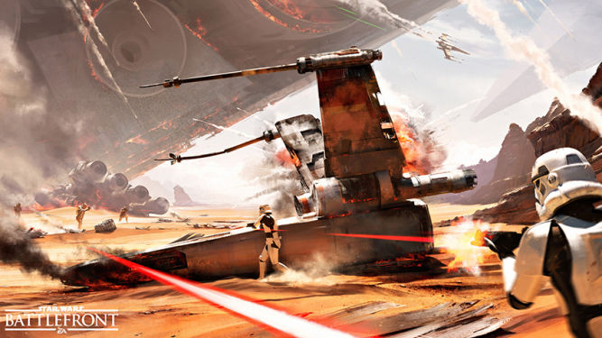 Star Wars: Battlefront - twórcy ujawniają dwa nowe screeny z dodatku Bitwa o Jakku