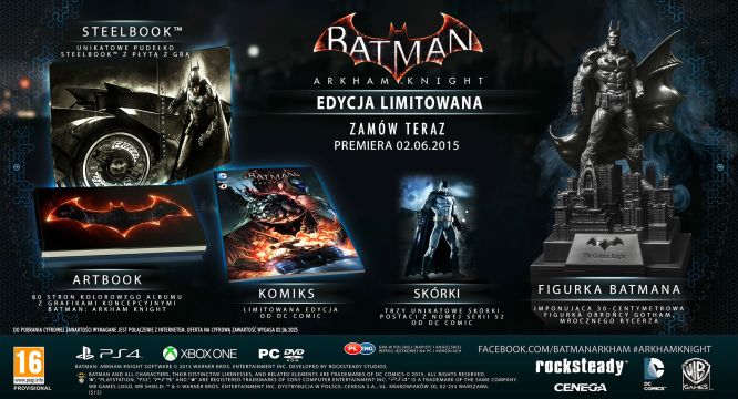 Sklep: Zamów edycję limitowaną Batman Arkham Knight!
