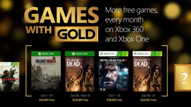 The Walking Dead i Metal Gear Solid V: Ground Zeroes w październikowym Games with Gold