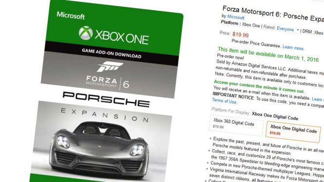Amazon ujawnia - Forza Motorsport 6 niedługo z 20 samochodami Porsche