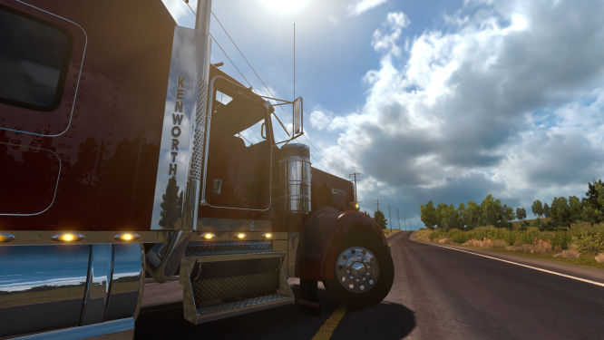 Policja daje na wstrzymanie w American Truck Simulator, mniejsze kary dla początkujących kierowców