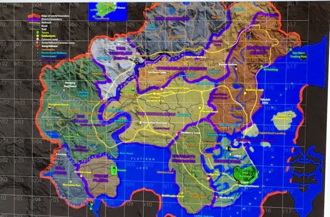 Wyciekła mapa z Red Dead Redemption 2? 