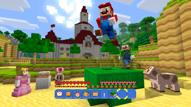 Mario nawiedza Minecrafta