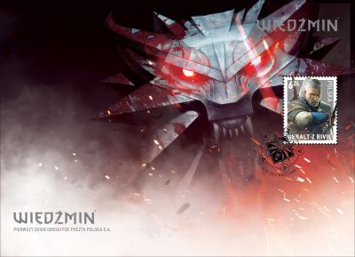Wiedźmin 3: Dziki Gon - Poczta Polska wprowadza okolicznościowy znaczek i kopertę z Geraltem