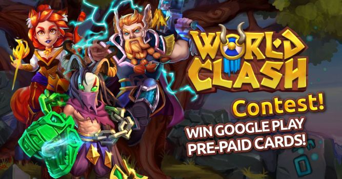 World Clash - wygraj kartę pre-paid Google Play