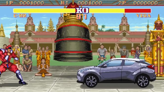 A gdyby grywalną postacią w Street Fighterze była nowa Toyota C-HR…