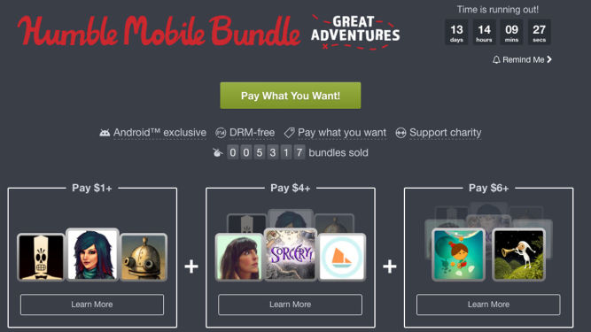Humble Bundle ze świetną paczką gier na Androida