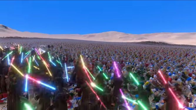 300 Jedi czy 60-tysięczna armia piechurów? Zobacz to spektakularne starcie