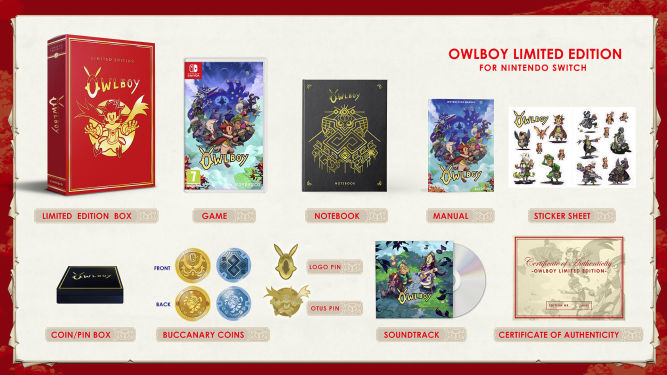 Owlboy dostanie w lipcu edycję kolekcjonerską 