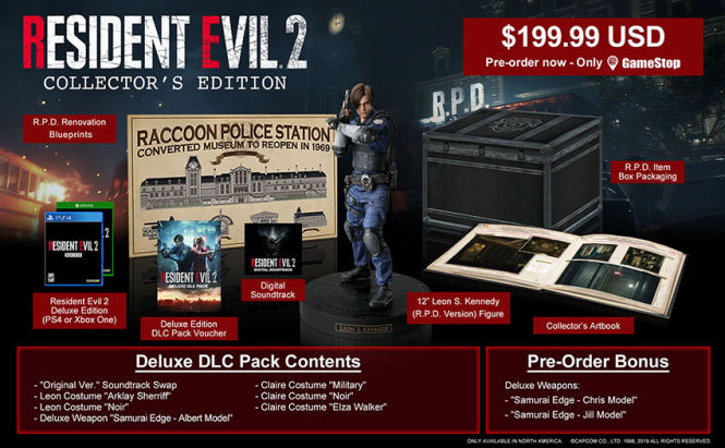 Capcom ujawnił zawartość edycji kolekcjonerskiej Resident Evil 2