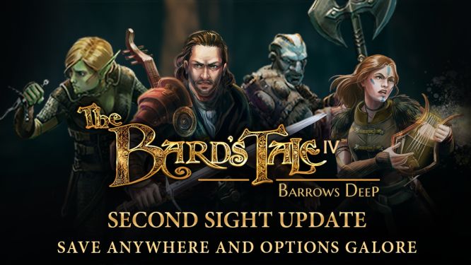 The Bard's Tale IV z aktualizacją Second Sight pozwalającą na zapisywanie gry w dowolnym miejscu