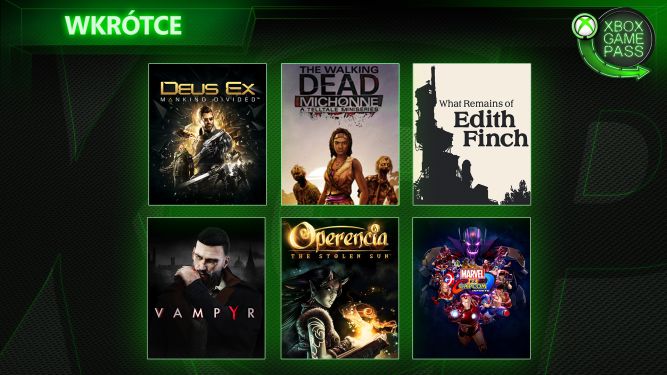 Vampyr i Deus Ex: Mankind Divided w katalogu Xbox Game Pass