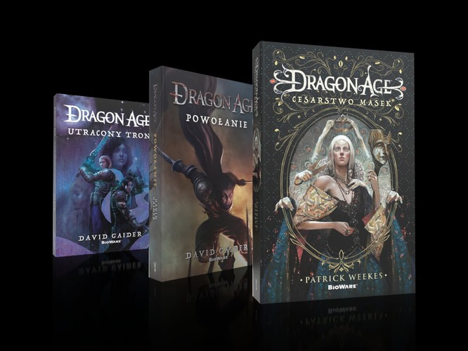 Trzy powieści z serii Dragon Age już w księgarniach – Cesarstwo masek, Powołanie i Utracony tron