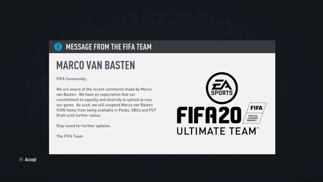 Marco van Basten wyleciał z FIFA 20 po hitlerowskim Sieg Heil na wizji
