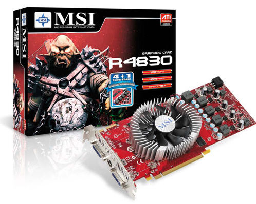 Radeony HD 4830 od firmy MSI